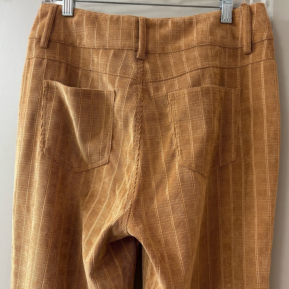 Pink Lily Camel Corduroy Flare Pants - Picture 3 of 7
